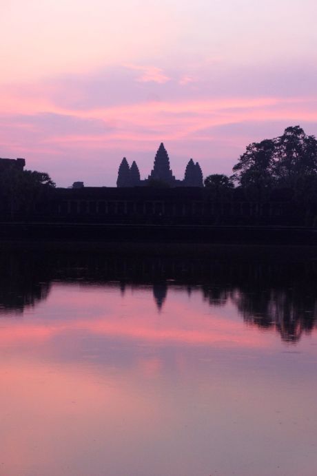 Easter morning sunrise over Angkor Wat.
