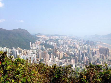 View toward Hong Kong Island.