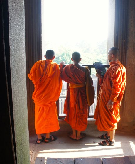 Monks are tourists, too!