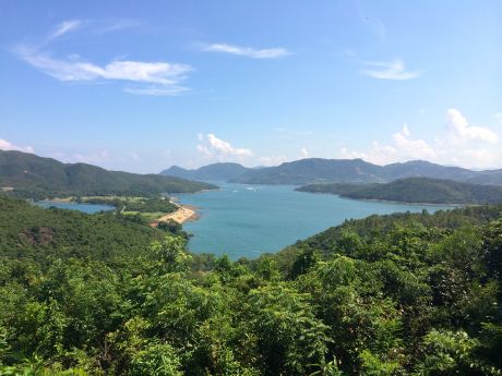 Have I told you before that one of the reasons the British were eager to lease the New Territories and Outlying Islands was their concern that there wasn’t enough fresh water on Hong Kong Island?  It’s true.  This is a view of one of many reservoirs in the district.